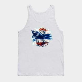 Betta Plakat Thailand Flag Siamese Fighting Fish Aquarium Tank Top